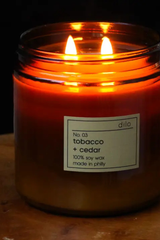 No. 03 Tobacco + Cedar Candle