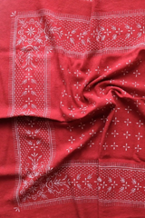 Poppy Red Classic Print Naturally Dyed Bandana
