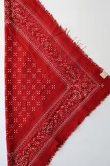 Poppy Red Classic Print Naturally Dyed Bandana