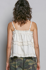 Floral Embroidered Tank