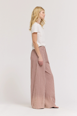 Relaxed Fit Eyelet Pants