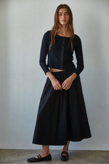 Woven Cotton Skirt