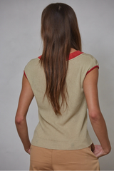 Linen Collar Sweater