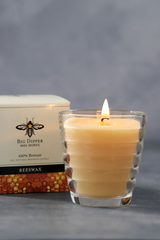 Beehive Glass Candle – 100% Pure Beeswax