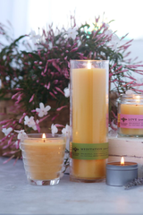 Beehive Glass Candle – 100% Pure Beeswax