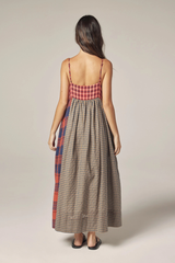 Contrast Midi Dress