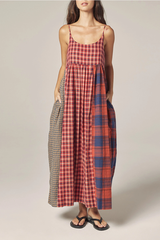 Contrast Midi Dress