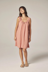 Gingham Linen Dress