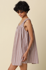 Jeane Stripe Swing Mini Dress