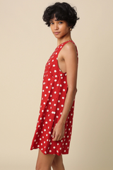 Noelle Polka Dot Shirt Mini Dress