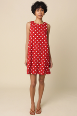 Noelle Polka Dot Shirt Mini Dress