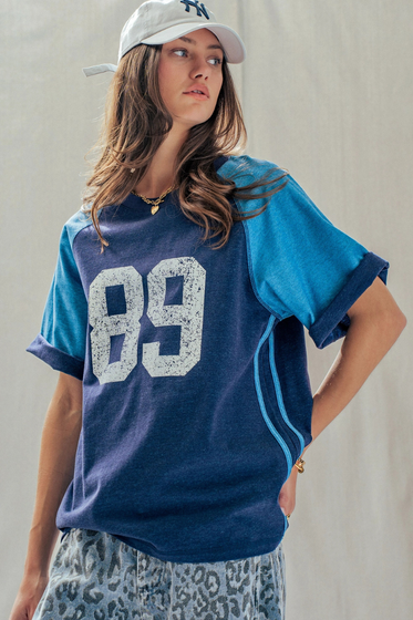 Vintage Varsity Graphic Raglan Sleeve Tee