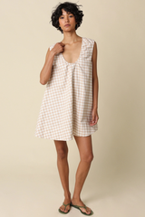 Noella Gingham Swing Mini Dress