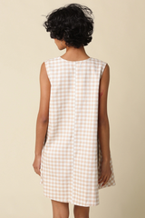 Noella Gingham Swing Mini Dress
