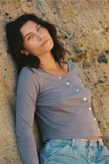 Organic Slant Cardi