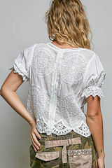 Eyelet Crochet Top
