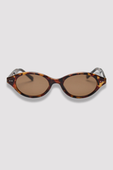 Vintage Small Oval Frame Polarized Sunglasses