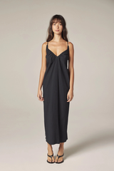 Front Shirring Dress