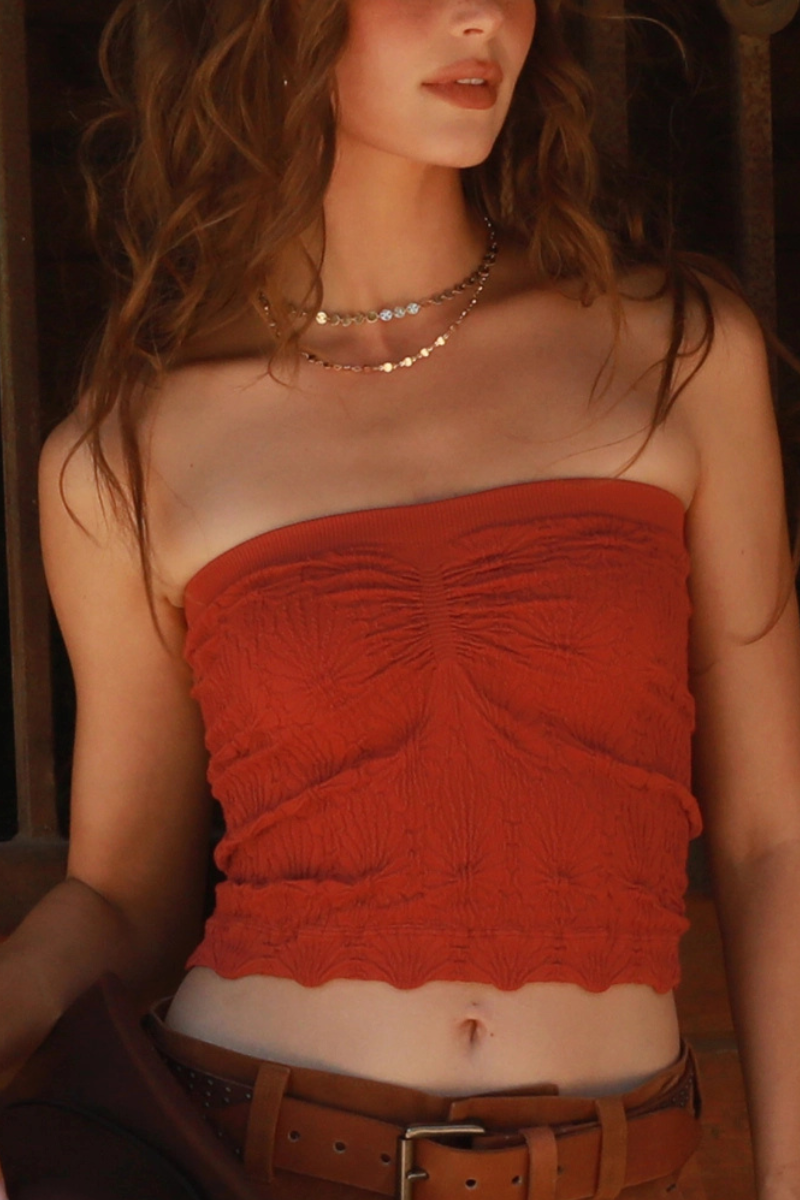 Niki Biki Lace Textured Tube Top – Studio Opal Boutique
