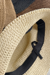 Minimalist Foldable Raffia Straw Bucket Hat