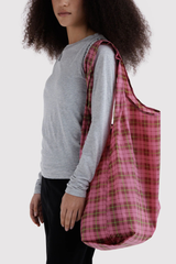 Big Baggu - Azalea Pink Tartan