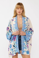 Blue Floral Kimono
