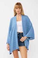 Blue Floral Kimono