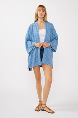 Blue Floral Kimono