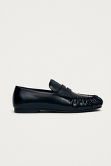 Aven Black Leather  Loafers