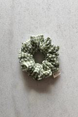 Checker Hair Scrunchie