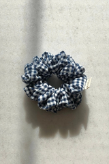 Checker Hair Scrunchie
