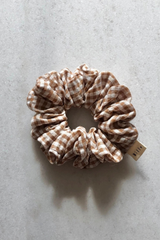 Checker Hair Scrunchie