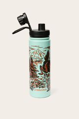 Deer Graphic Metal Water Bottle