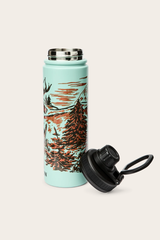 Deer Graphic Metal Water Bottle