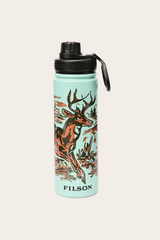 Deer Graphic Metal Water Bottle