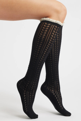 Misty Net Pointelle Tall
