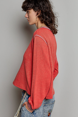 Vintage Washed Waffle Long Sleeve