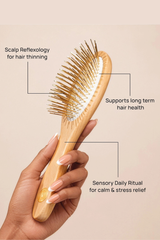 Large Gua Sha Brush: Classic Beechwood