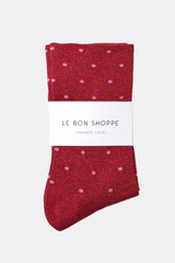 Lurex Patterned Sneaker Socks
