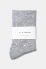 Lurex Patterned Sneaker Socks