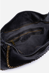 Italian Washed Leather Studded Bag