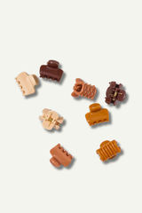 Recycled Plastic Mini Cloud Clips 8pc Set - Sedona