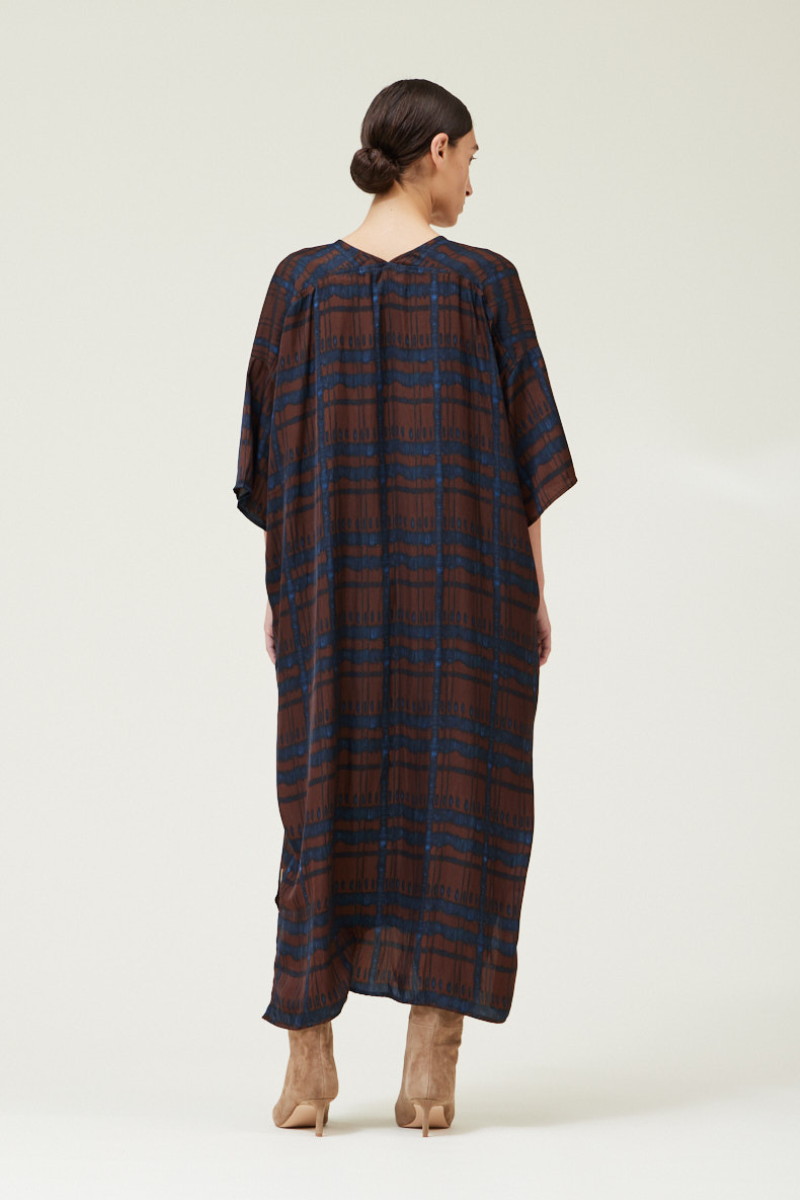 Satin Print Tunic Dress