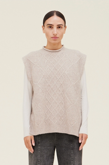 Cable Sweater Vest