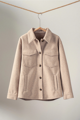 Wool Blend Shacket Jacket