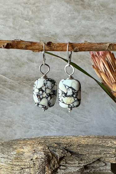 White Buffalo Earrings