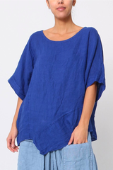 Linen Drape Top