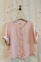 Linen Blouse with Buttons