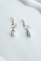 Free Form Pearl Earrings