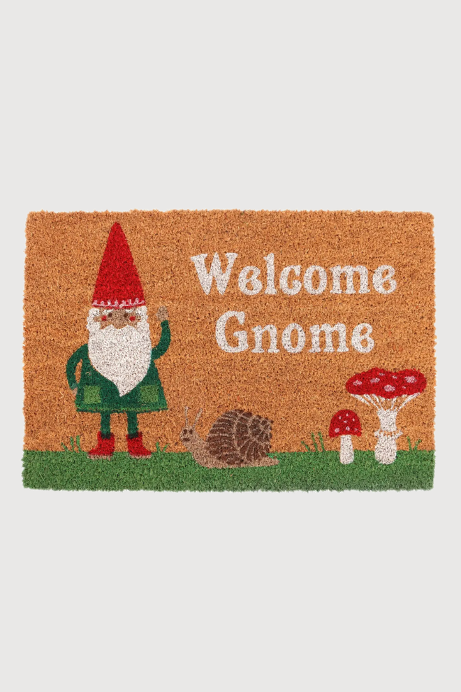 Gnome Mushroom Doormat